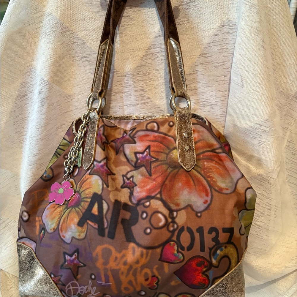 Vintage Lesportsac Graffiti Spray Paint - Picture 1 of 13